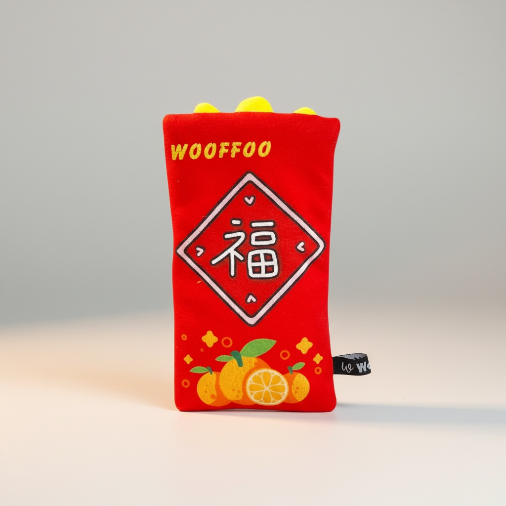 Chinese New Year CNY Red Pocket Nosework Pet Toys
